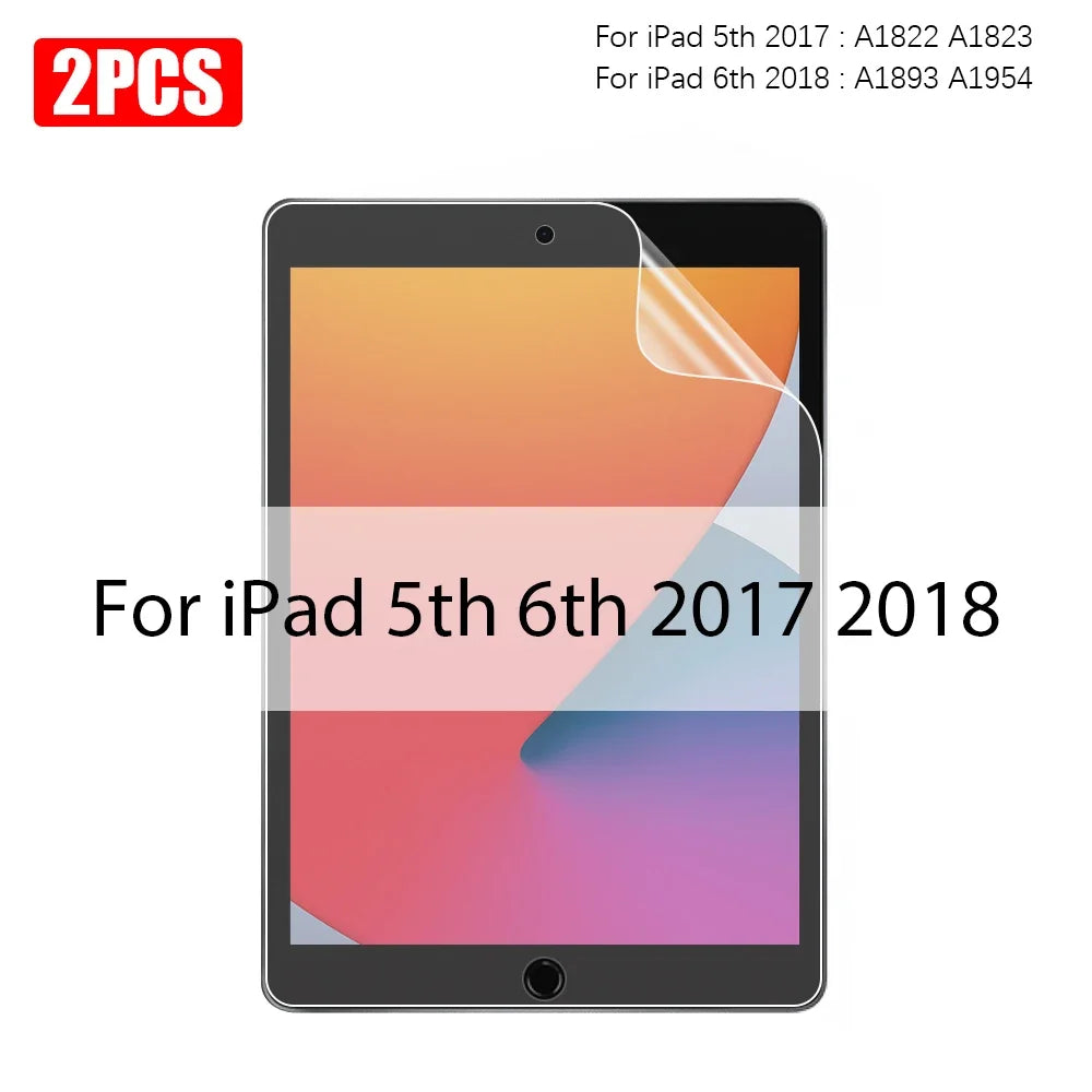 Matte Paper-Like Screen Protector for iPad — 2-Pack Anti-Glare, Scratch-Resistant Film, Pen Writing Feel (13"/33.0 cm, 12.9"/32.8 cm, 11"/28.0 cm, 10.9"/27.7 cm, 10.2"/25.9 cm, 8.3"/21.1 cm)