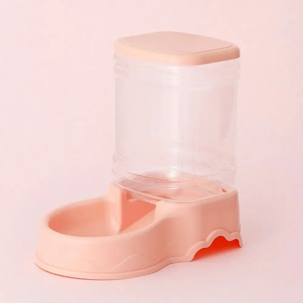 Automatic Pet Feeder & Water Fountain 3.8L (128 fl oz) PP Food Dispenser for Cats & Dogs