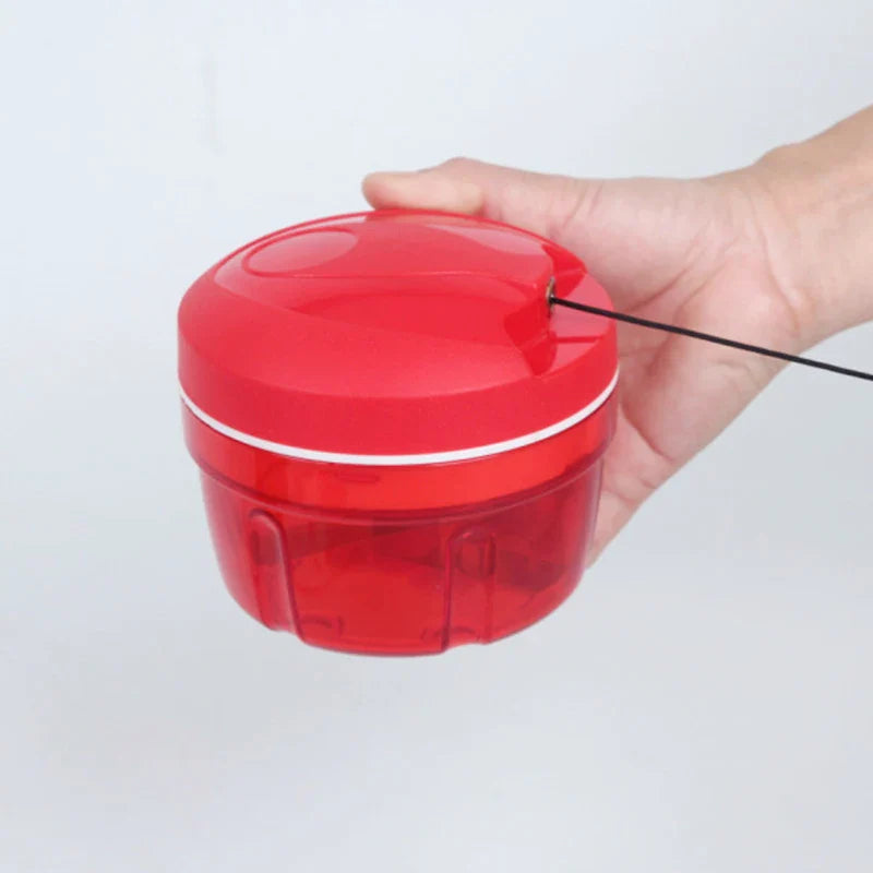 Mini Multifunctional Manual Food Chopper – Portable Garlic Press, Vegetable Cutter & Chili Grinder for Kitchen