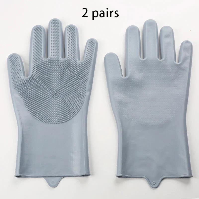 2-Pack Pet Grooming Gloves for Dogs & Cats – Bathing, Massage & Hair Removal
