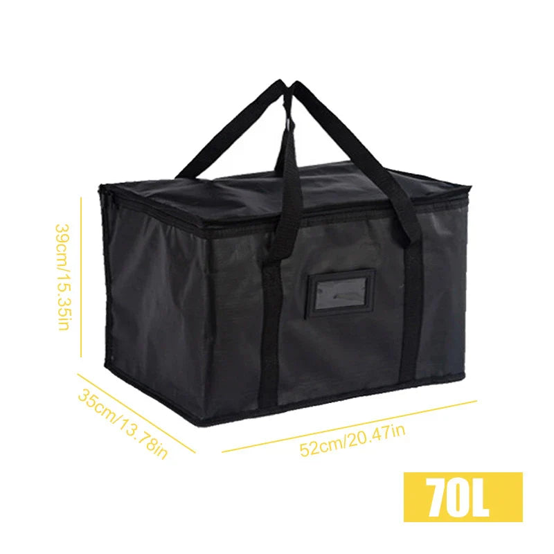 Insulated Food Delivery Cooler Bag - Thermal Pizza & Picnic Carrier for Takeaway and Camping (16L / 28L / 50L / Large)
