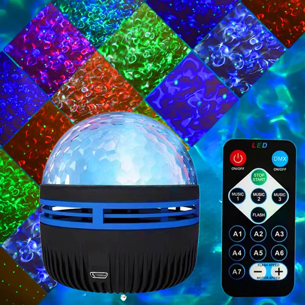 Galaxy Aurora Projector Night Light USB 5V LED Rotating with Remote, Home Theater, Bedroom and Kids Room Decor