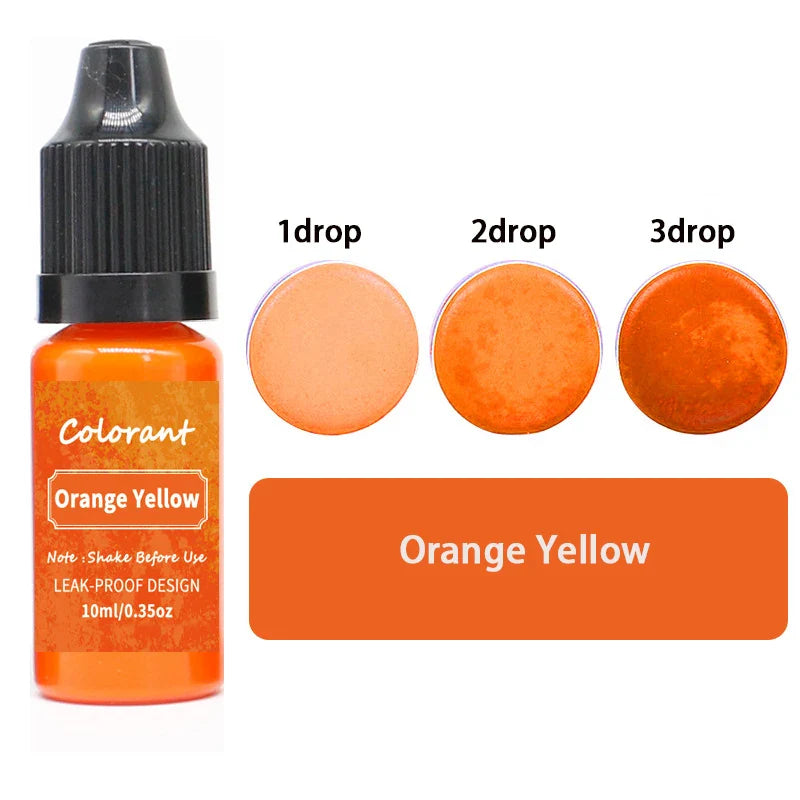 20-Color 10ml Candle Dye Liquid Colorant Set for Candle Making Soap Resin DIY Crafts
