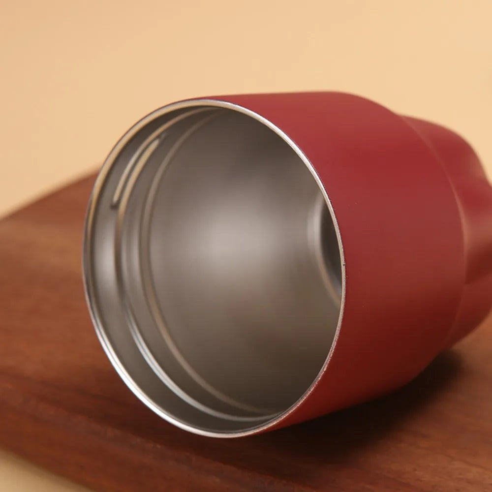 Mini Stainless Steel Vacuum Insulated Coffee Mug 260ml (8.8 fl oz) Portable Pumpkin Travel Mug