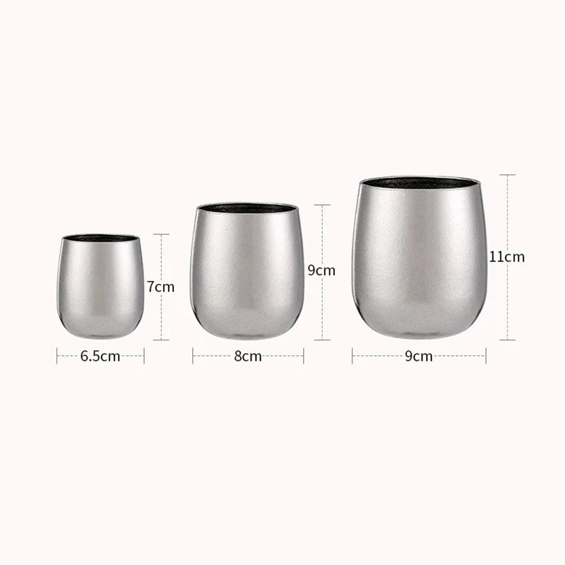 Double-Wall Titanium Insulated Mini Coffee Mugs & Whiskey Tumblers – Teacups (4 oz / 120 ml, 8.8 oz / 260 ml, 13.5 oz / 400 ml)