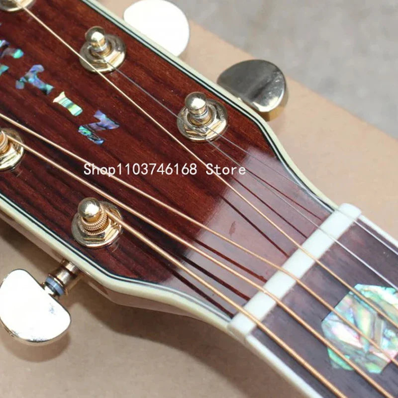 41-Inch (104 cm) Acoustic-Electric Guitar, Solid Spruce Top, Rosewood Fingerboard, 20 Frets, 6-String