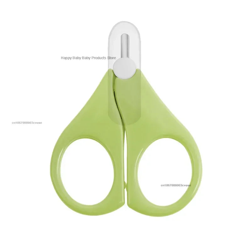 Baby Safety Nail Clippers & Scissors - Mini Stainless Steel Rounded Tip Trimmer for Newborns and Infants