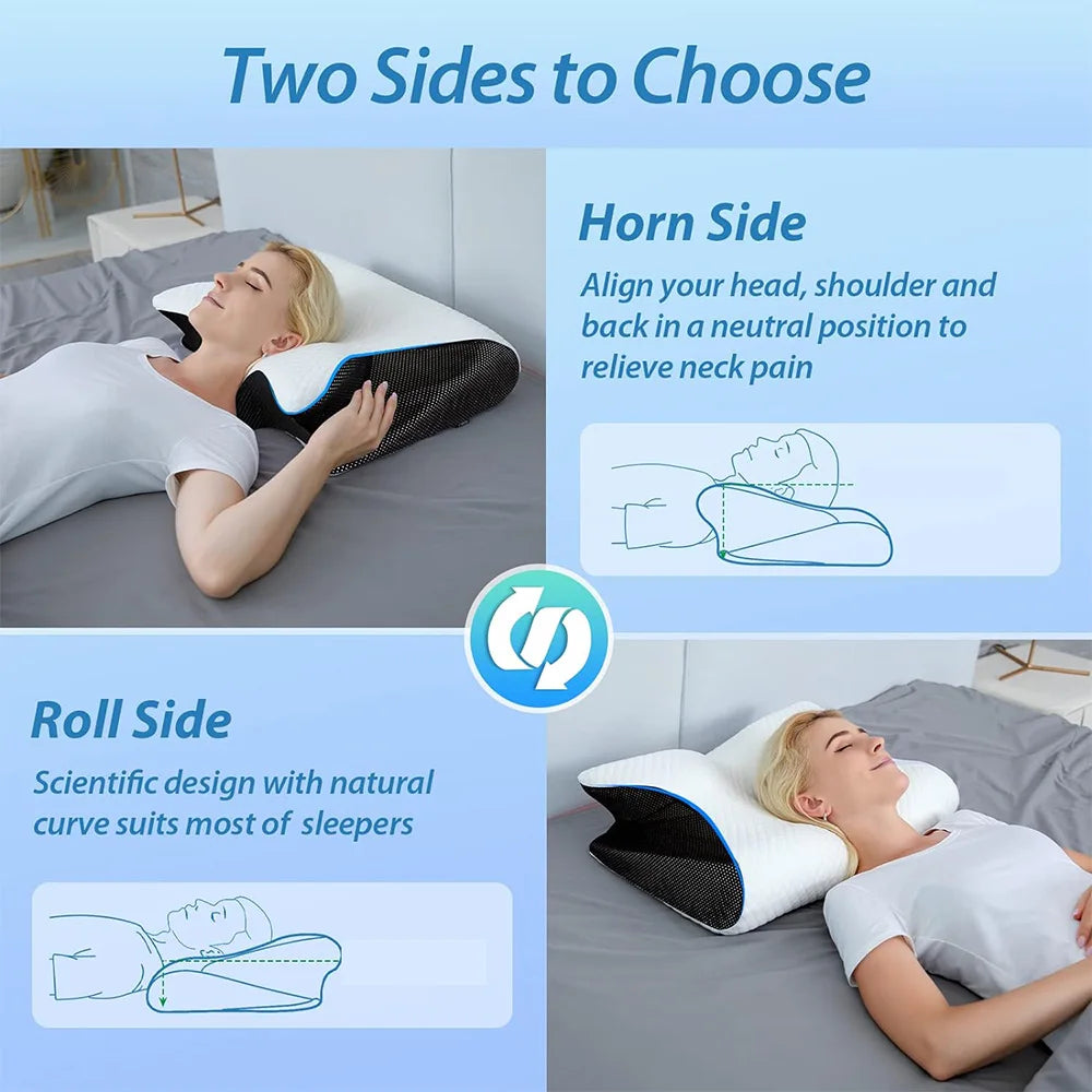 Memory Cotton Neck Pillow - Ergonomic U-Shaped Neck Support for Travel, Sleep & Relaxation