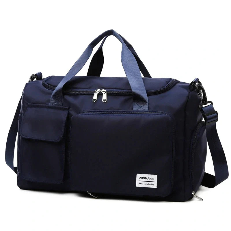 Carry-On Weekender Duffel Bag 35L – Travel Overnight Bag with Shoe Compartment and Wet/Dry Pocket for Women