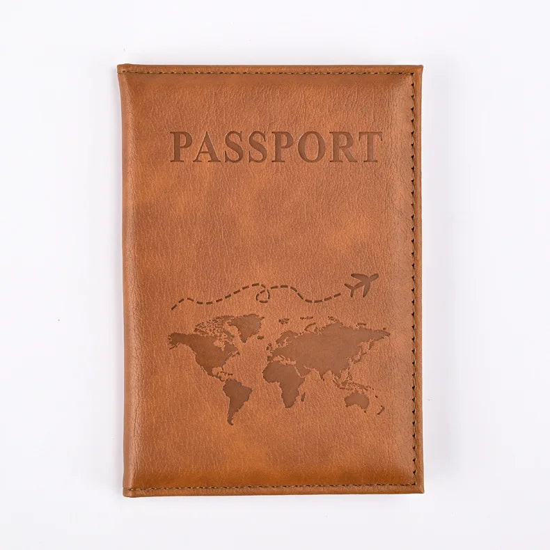 Colorful PU Passport Holder - Travel Passport Cover with ID & Card Slots