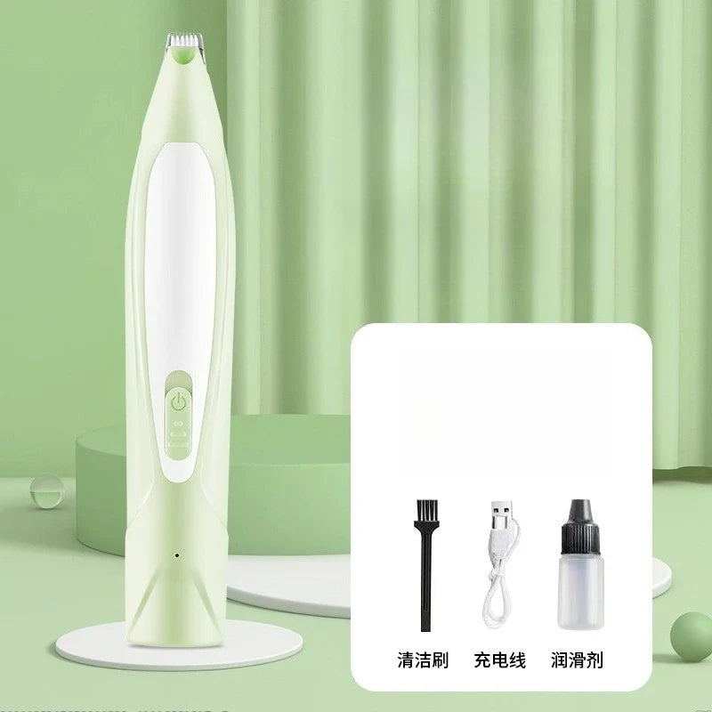 Cordless Dog Grooming Clippers — 18mm (0.71 in) Wide Blade, LED Light & LCD Display, Low-Noise Rechargeable Pet Paw Trimmer