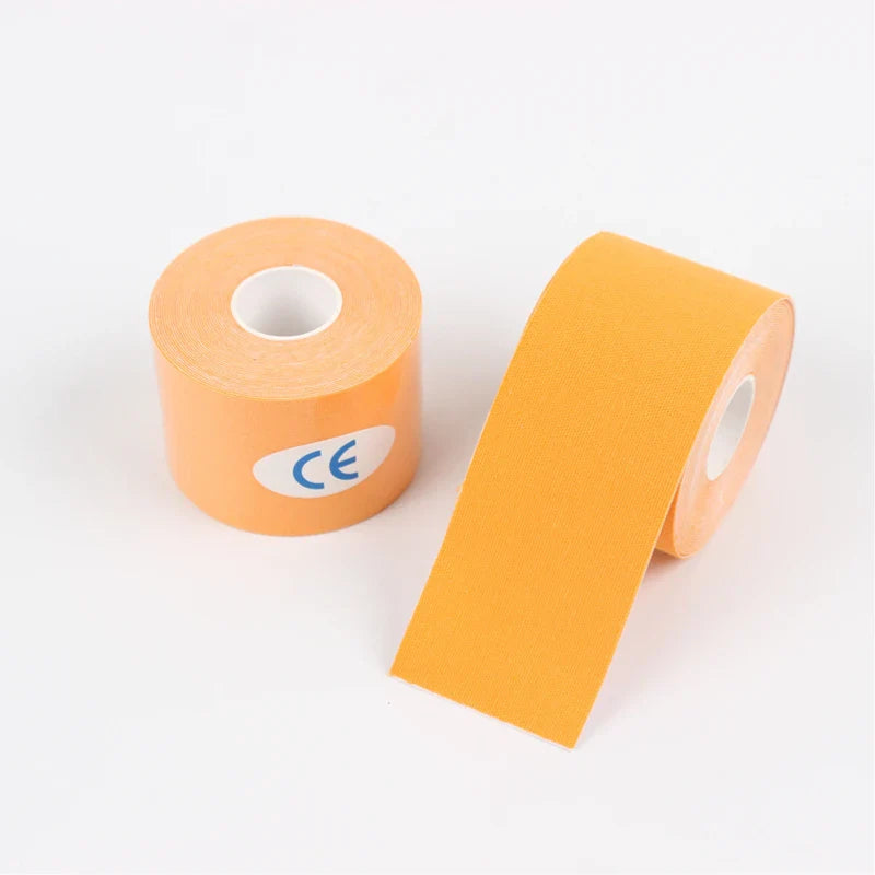 Kinesio Tape Elastic Sports Kinesiology Tape for Muscle & Knee Pain Relief - Athletic Recovery 2.5/5/7.5/10 cm (1/2/3/4 in)