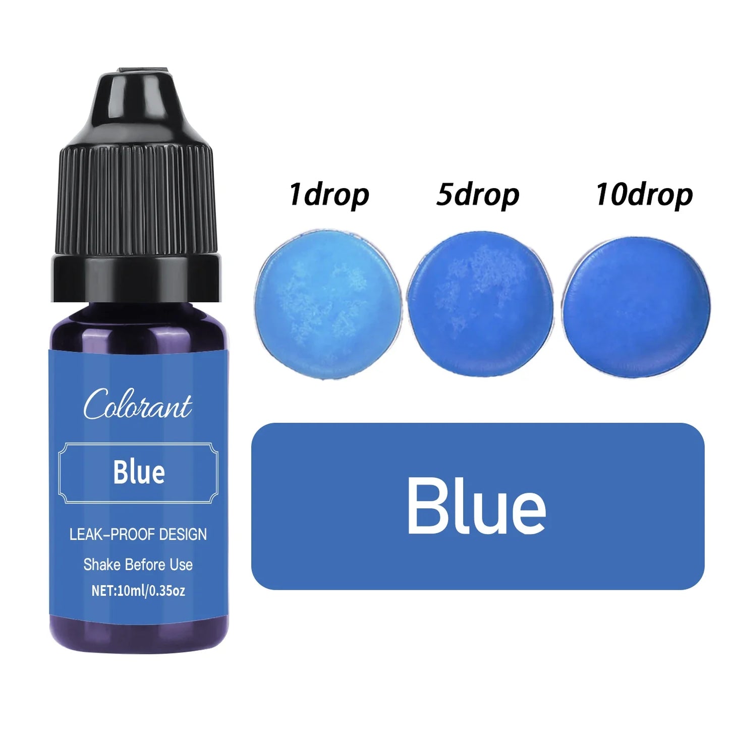 20-Color 10ml Candle Dye Liquid Colorant Set for Candle Making Soap Resin DIY Crafts