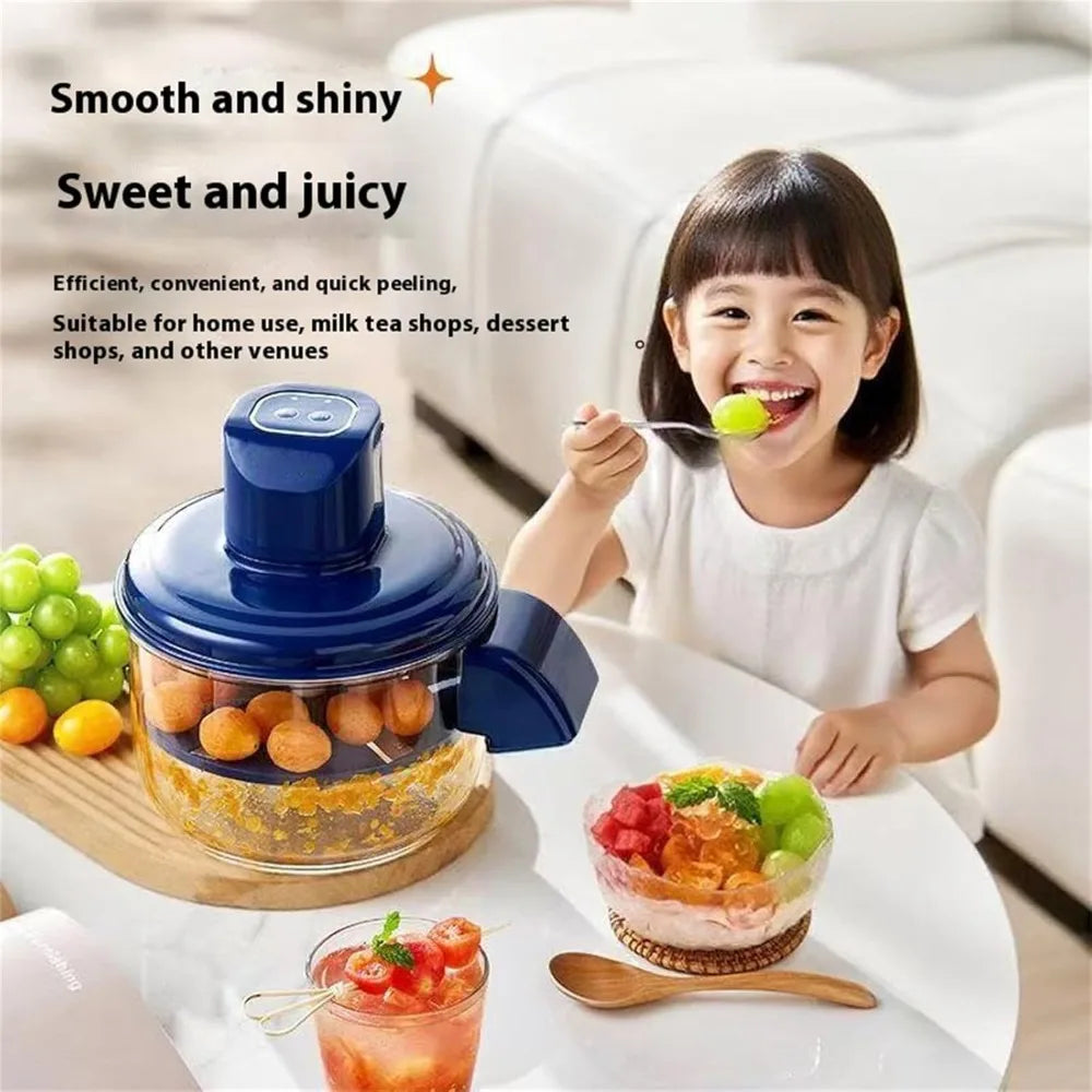 Rechargeable Electric Fruit & Vegetable Peeler for Grapes, Cherry Tomatoes & Garlic - USB Cordless