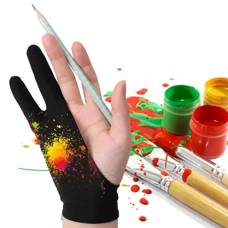 Two-Finger Artist Drawing Glove for iPad & Graphics Tablets – Palm Rejection, Anti-Smudge