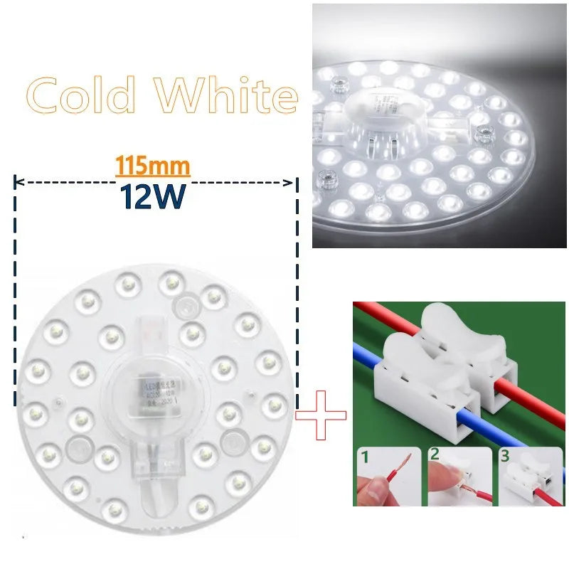LED Round Panel Ceiling Light - Slim Circular Flush Mount, 12W 18W 24W 36W 50W, 220–240V