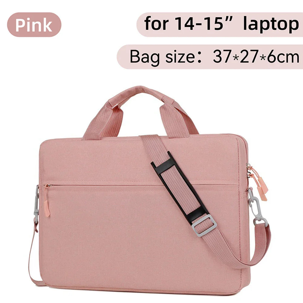 Waterproof Laptop Sleeve Messenger 14–15.6 Inch (35.6–39.6 cm) Notebook Case for MacBook Air Pro & Tablets - Portable Travel Carrying Bag