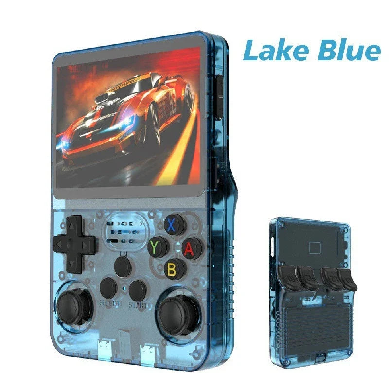 Retro Handheld Video Game Console Linux Portable Pocket Player, 3.5-inch (89 mm) IPS Screen, 64GB/128GB, 15,000+ Games, Mini HDMI