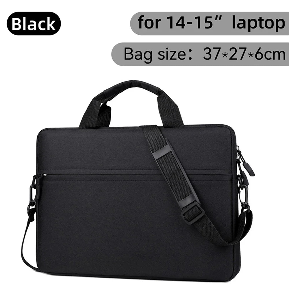 Waterproof Laptop Sleeve Messenger 14–15.6 Inch (35.6–39.6 cm) Notebook Case for MacBook Air Pro & Tablets - Portable Travel Carrying Bag