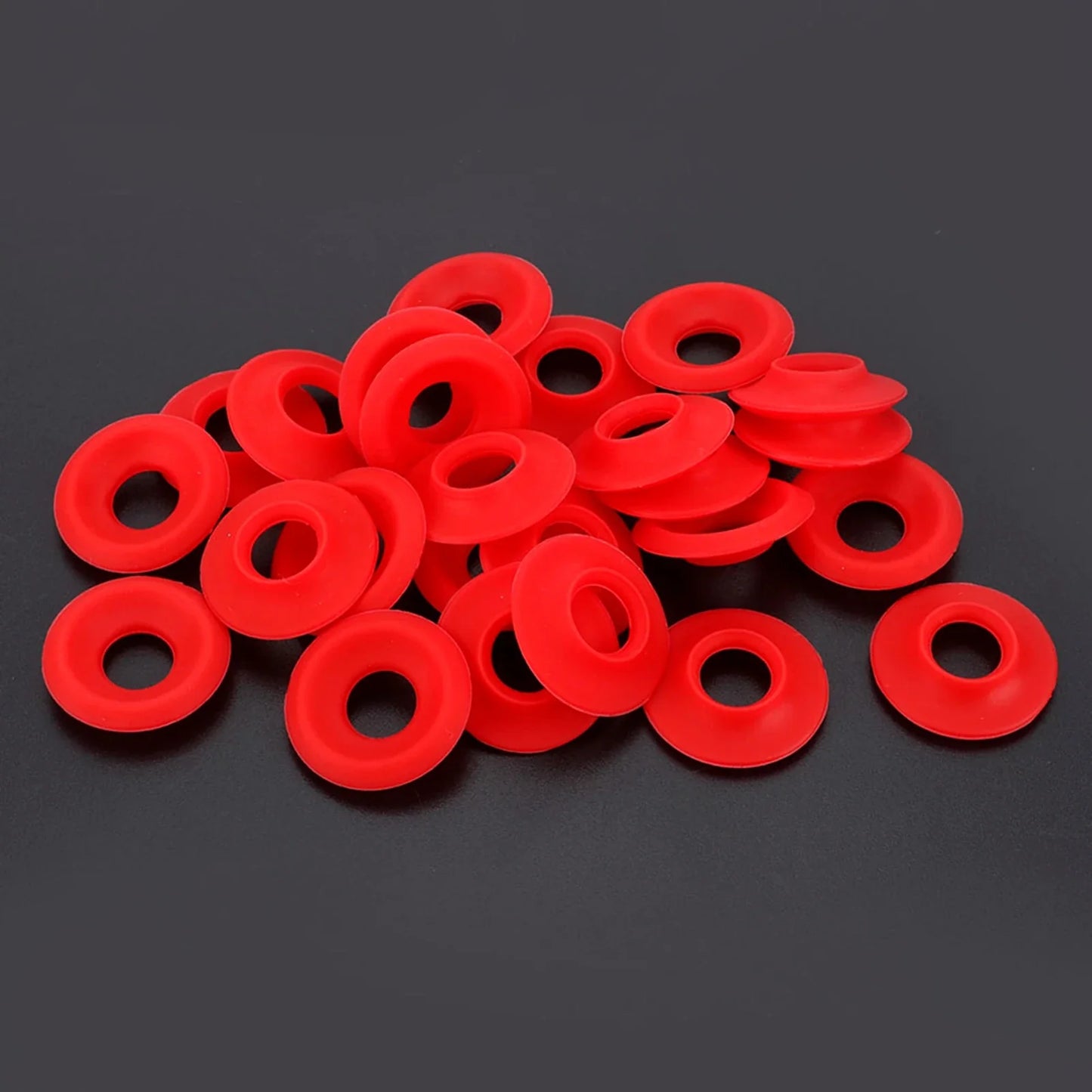 25-Pack Red Silicone Gaskets for Swing Flip-Top Bottles - Replacement Beer Bottle Seals