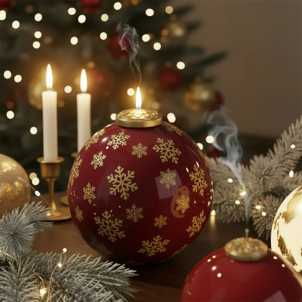 DIY Christmas Bauble & Tree Candle Silicone Mold Set, 3 Sizes, Platinum Silicone for Scented Candle Making