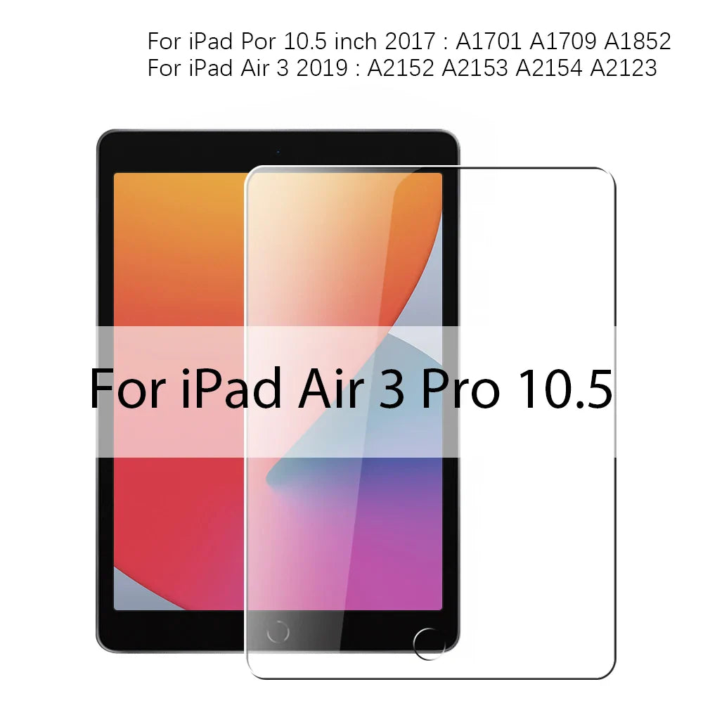 Tempered Glass Screen Protector for iPad Pro 11/12.9/13-inch, iPad Air & iPad Mini - 9H Anti-Fingerprint HD Scratch Resistant