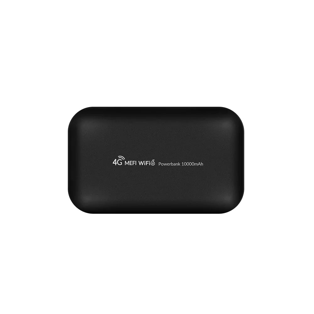 4G LTE Portable WiFi Hotspot WiFi 6 10000mAh Power Bank Pocket Router 300Mbps Global Bands
