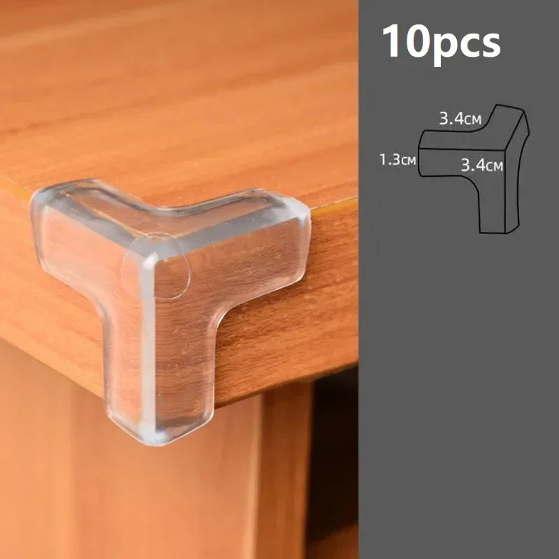 Baby Corner Protectors - Soft PVC Table Edge Guards for Child Safety, Anti-Collision Bumpers (4-Pack / 10-Pack)