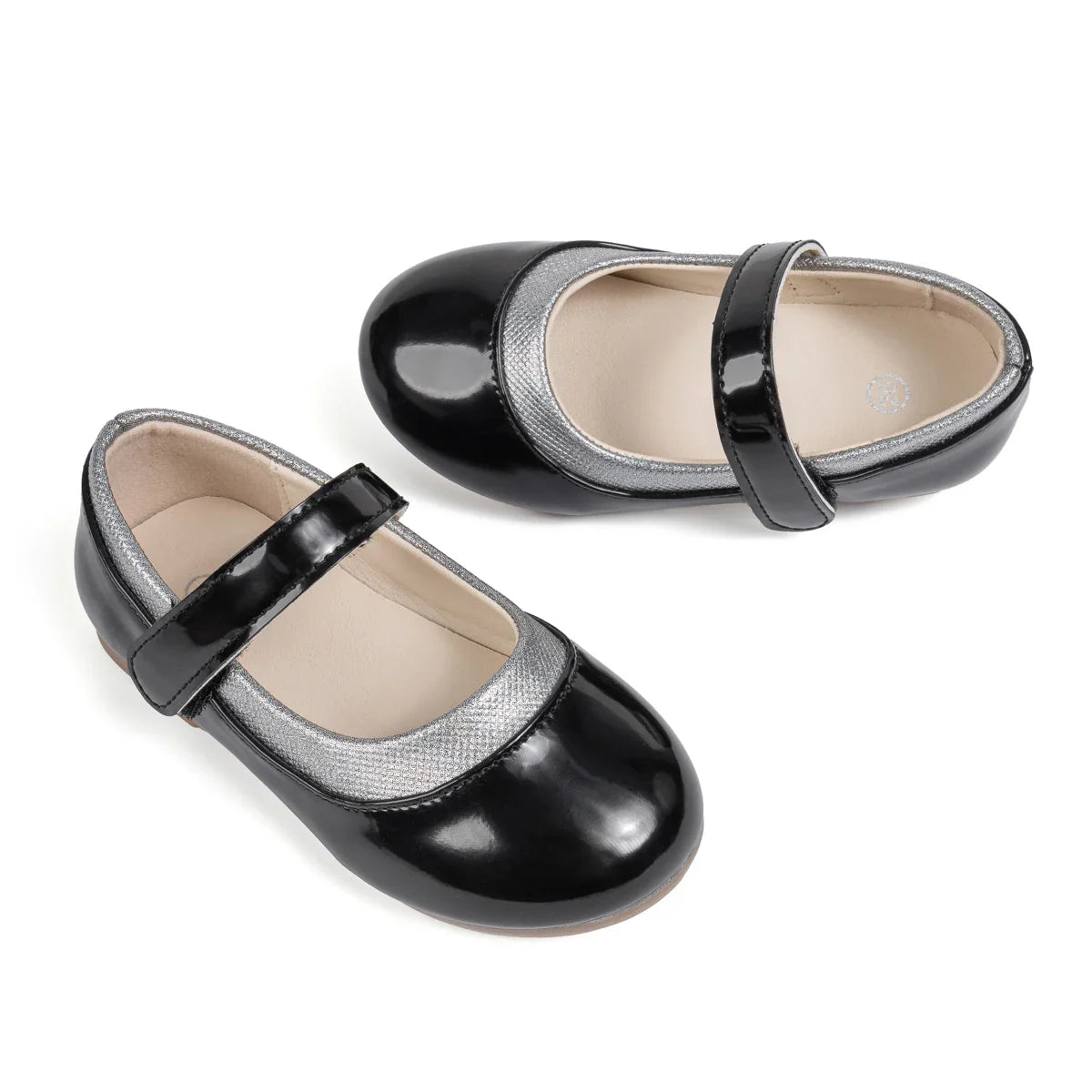 Girls Mary Jane Flats Non-Slip PU Leather All-Season Shoes Ages 3-12 3 Colors