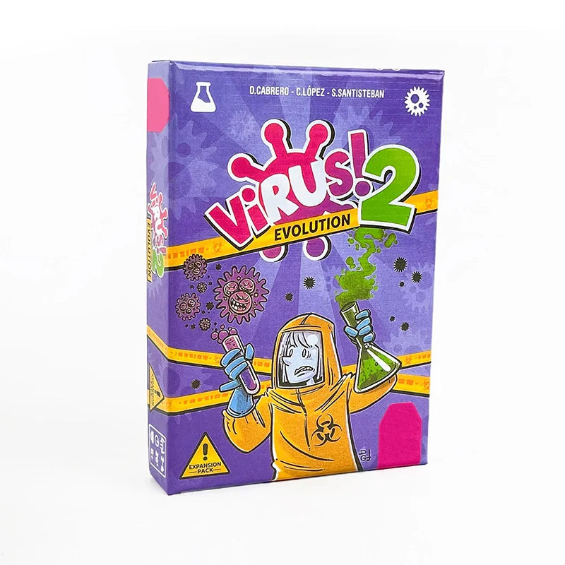 Virus Card Game – Trilingual English/Spanish/French Family Party Game, 2-6 Players, Ages 8+