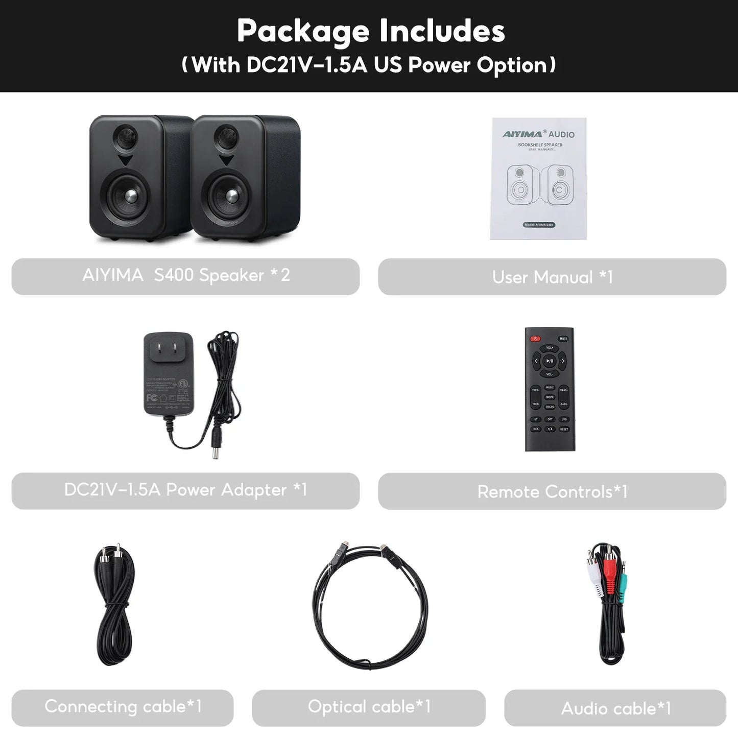 Bookshelf Active Studio Speakers 3" (7.6 cm) Bluetooth 5.3 USB DAC Hi-Res HiFi 2.0 with Subwoofer Output for TV & PC