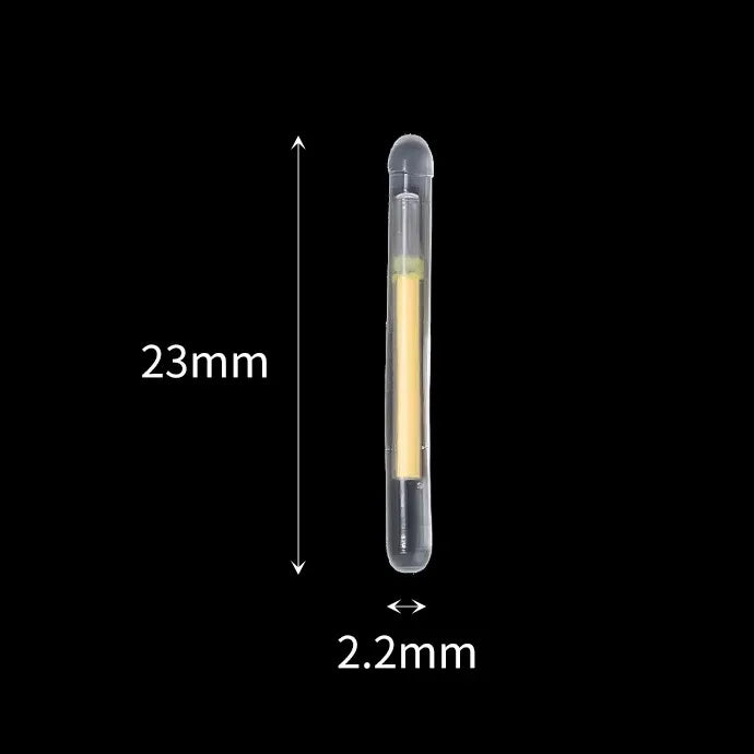 50/100-Pack Fluorescent Fishing Rod Lights Luminous Floating Bobbers for Night Fishing