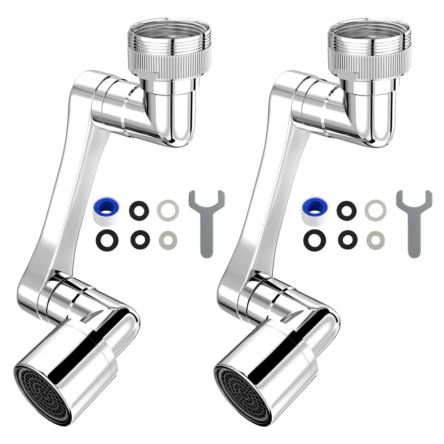 1080° Universal Rotating Faucet Extender – Dual-Mode Swivel Aerator for Kitchen & Bathroom