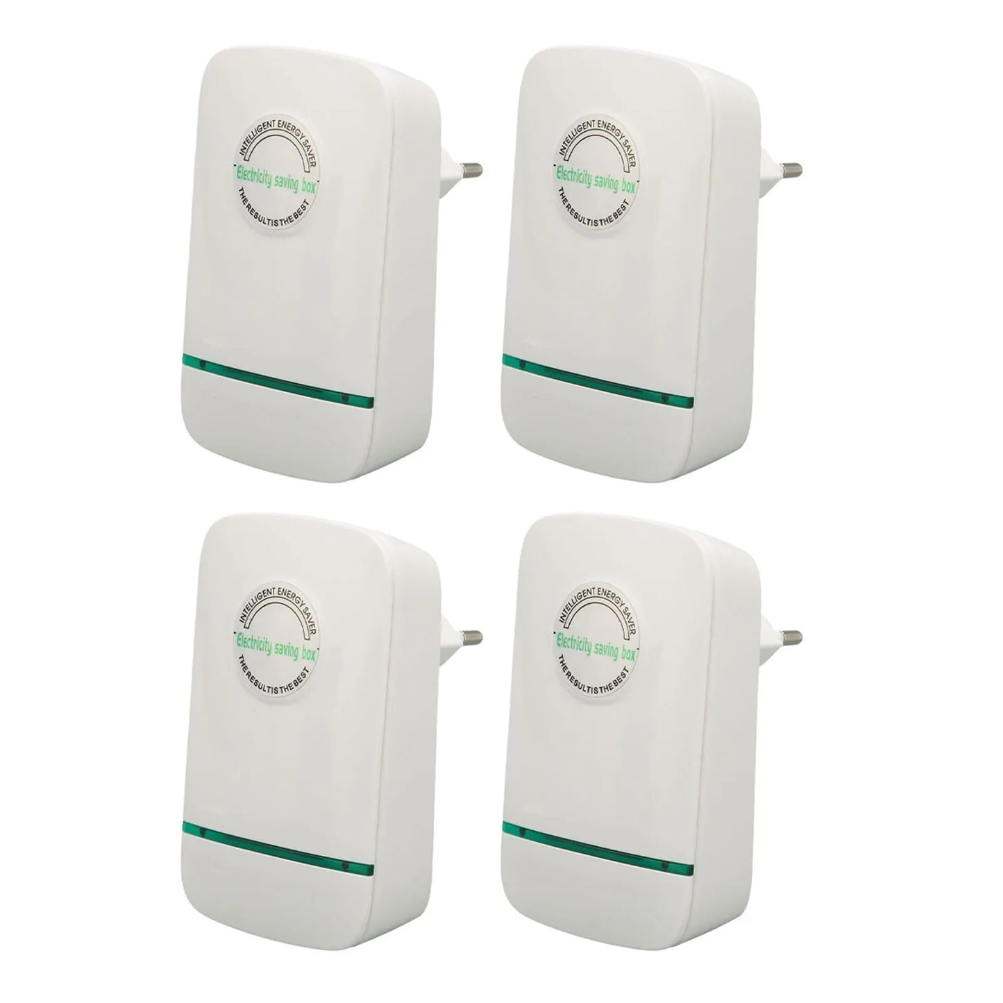4-Pack Smart Power Saver Box AC 90-240V, Flame Retardant Energy Saving Device for Home