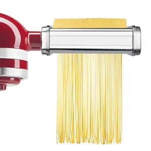 Pasta Roller & Cutter Attachment for Stand Mixers, Stainless Steel Sheet Roller with Spaghetti & Fettuccine Cutters, 8-Setting (0.4–2 mm / 0.016–0.08 in)