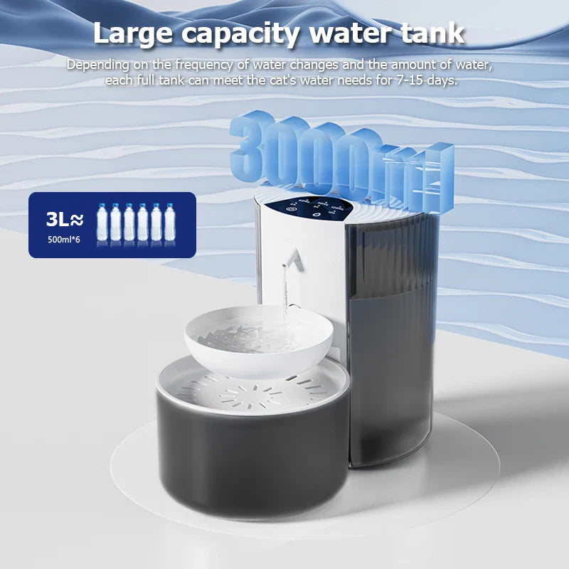 Rechargeable Smart Pet Water Dispenser – Wireless Cat Fountain & Automatic Dog Water Feeder