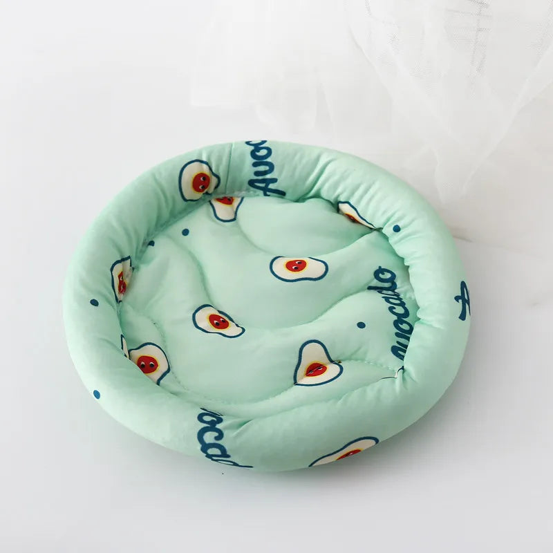 Plush Small Pet Nest Mat for Hamsters & Guinea Pigs - Polar Fleece Bed, S (5.5in/14cm) & L (8.1in/20.5cm)