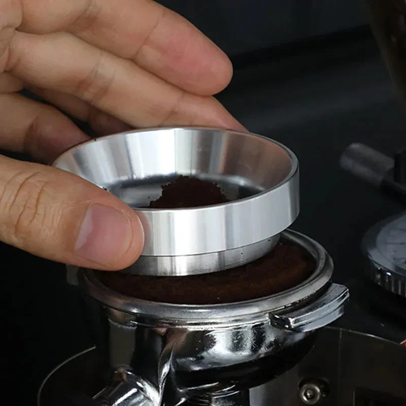 Magnetic Aluminum Dosing Ring for Espresso Portafilter — Fits 51mm, 54mm, 58mm