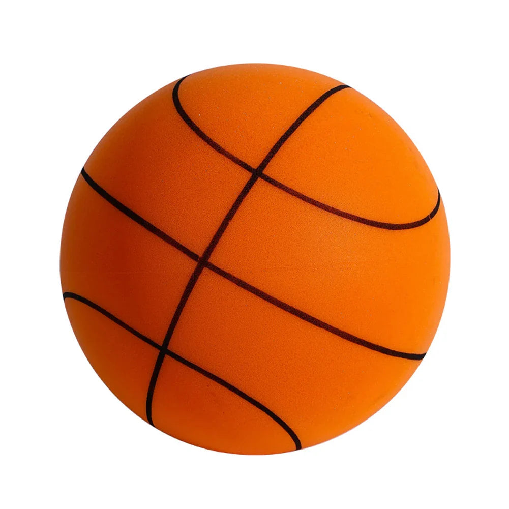 Kids Silent Foam Basketball - Indoor Squeezable Bounce Ball (No.3 / No.5 / No.7, 7–9.5 in | 18–24 cm)