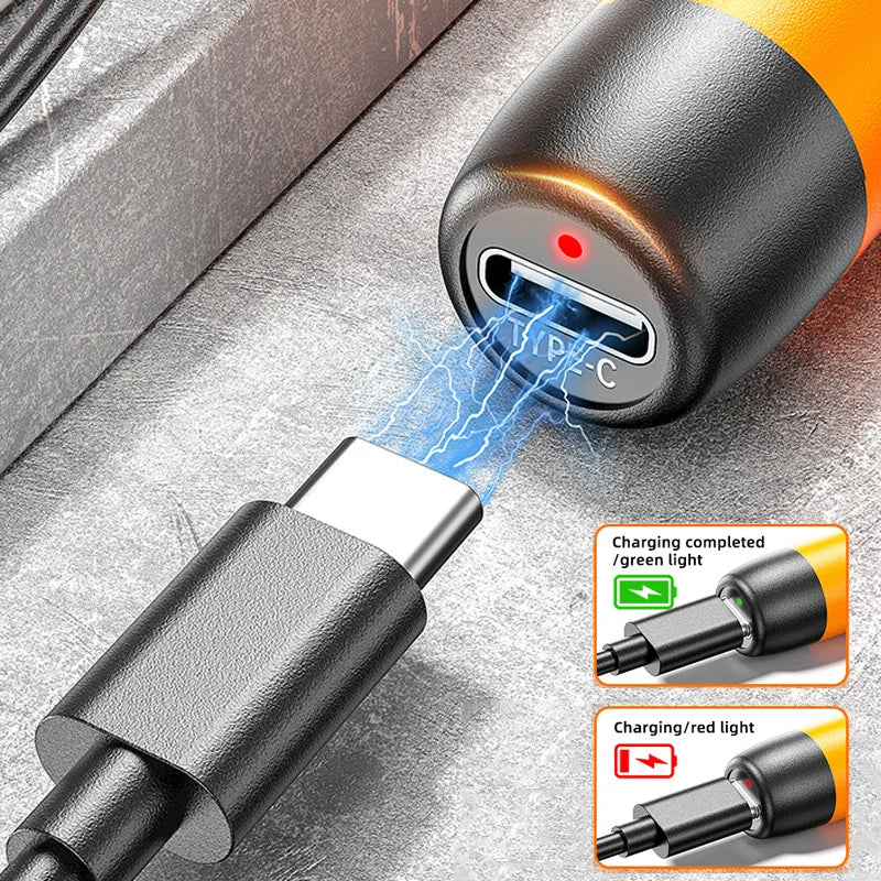 Precision Electric Screwdriver Set 38-Piece Rechargeable Wireless Mini Kit with USB-C Charging for Phone Laptop Camera Repair (CR-V Bits, Magnetic)