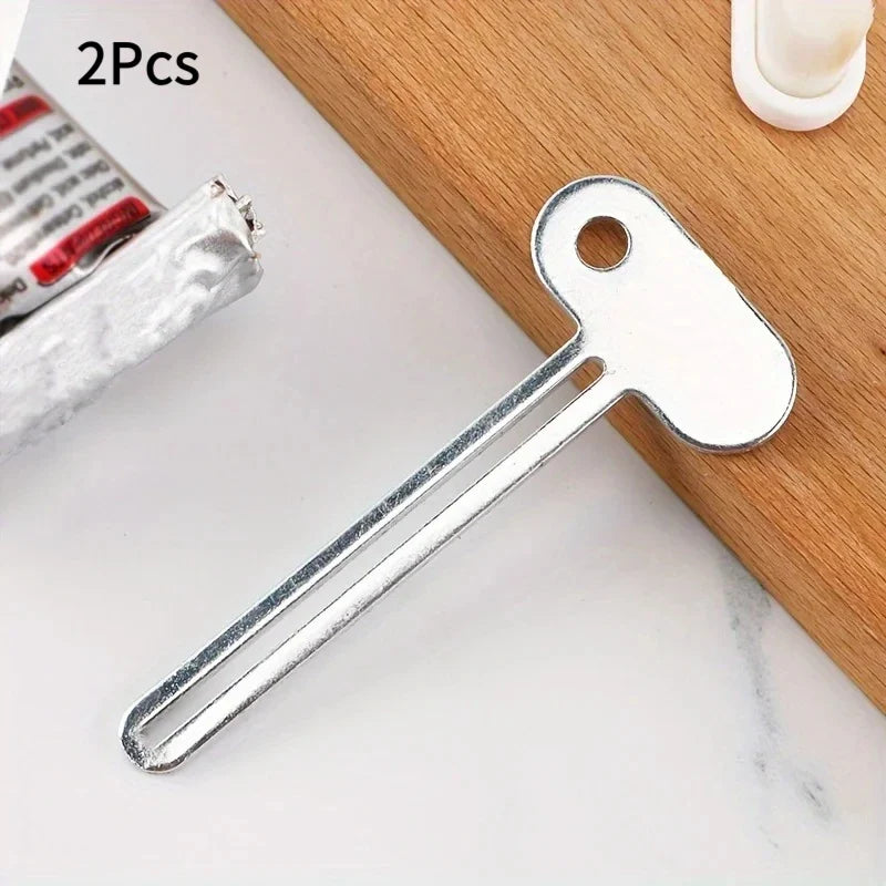 Metal Toothpaste Tube Squeezer Roller - Manual Toothpaste Dispenser & Tube Wringer for Bathroom, Creams & Cosmetics