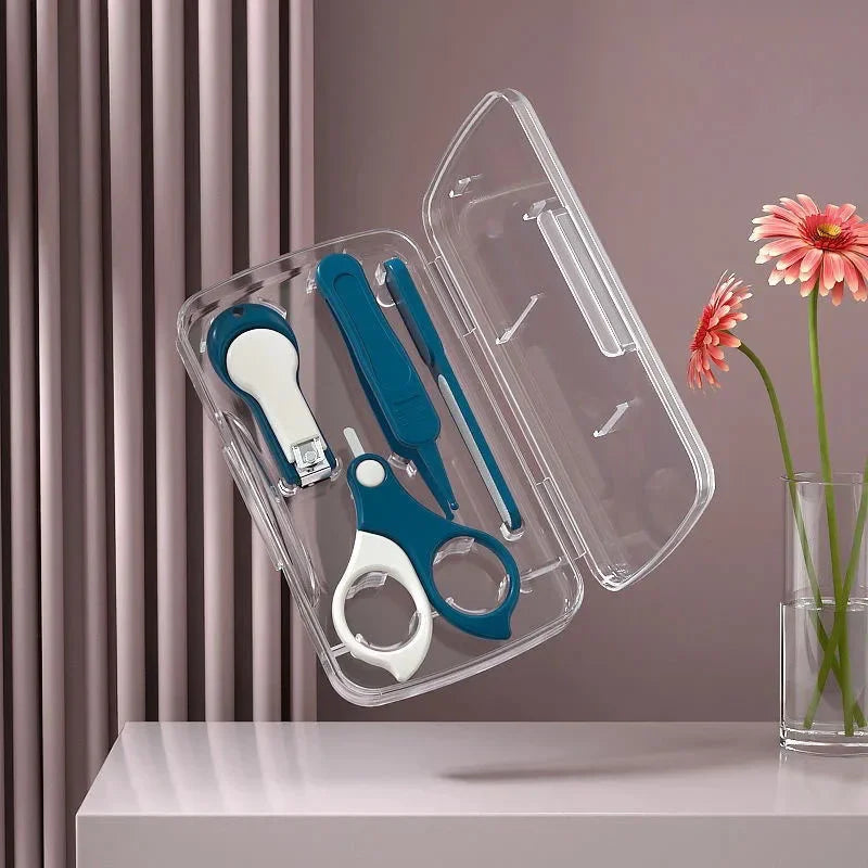 Newborn & Infant Nail Care Kit – Safe Nail Scissors, Clippers & Tweezers with Portable Case