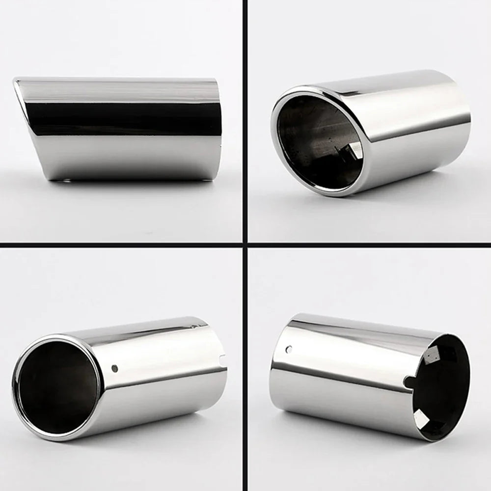 Stainless Steel Exhaust Muffler Tip Tailpipe - Universal Rear Car Exhaust Trim 2.68 in (6.8 cm)