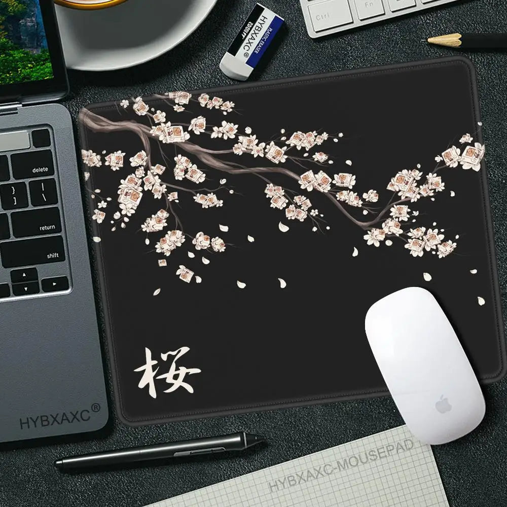 Cherry Blossom (Sakura) 45×40 cm (17.7×15.7 in) Non-Slip Stitched-Edge Gaming Mouse Pad Desk Mat