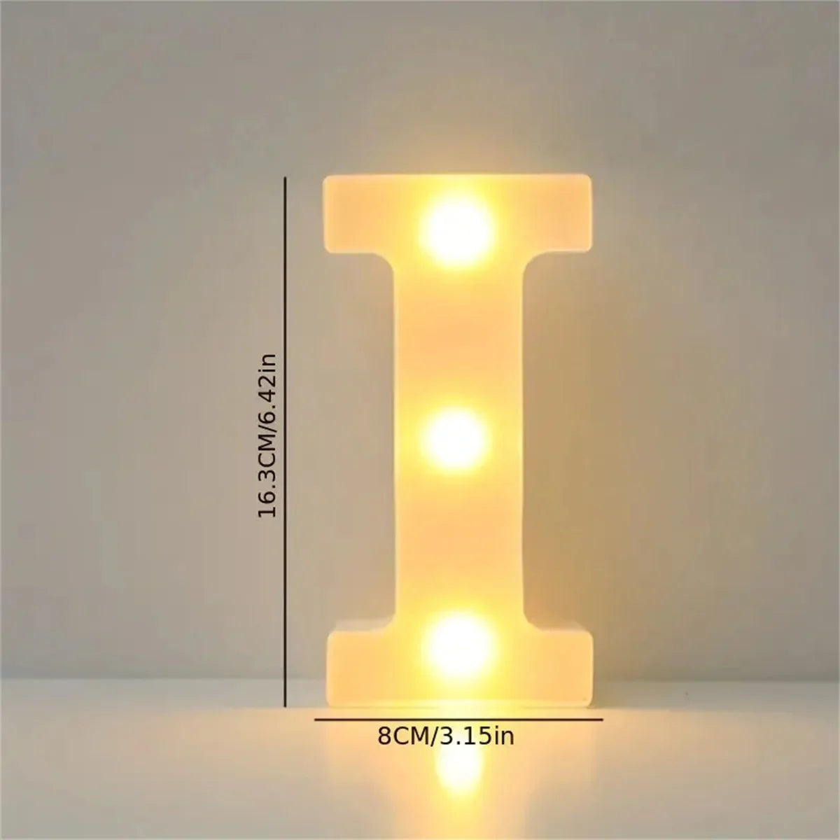 16cm (6.3 in) LED Marquee Letter & Number Light - Battery-Operated Night Lamp for Home, Wedding, Bar & Party Decor