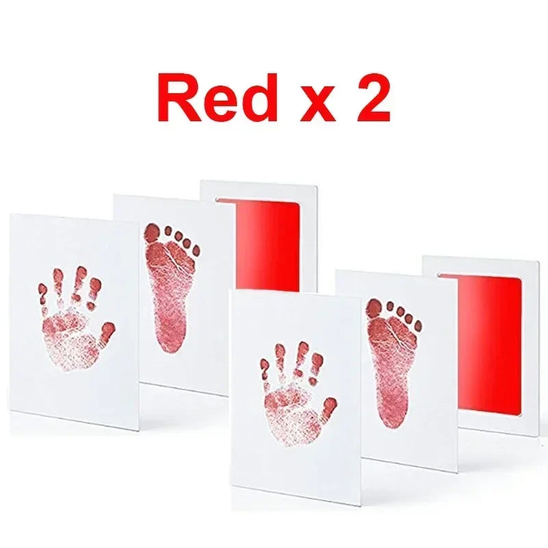 Baby Handprint & Footprint Ink Pad Kit — No-Touch Non-Toxic Inkless Stamp for Newborns, Pets & Keepsakes