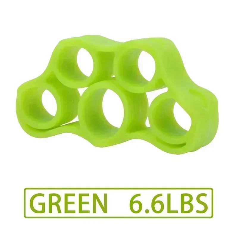 Silicone Finger Exerciser Hand Strengthener 6 Resistance Levels for Grip, Arthritis, Rehab, Climbing, Guitar