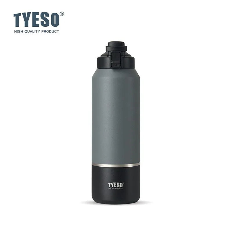 Insulated Stainless Steel Water Bottle - 40/51/68oz (1200/1500/2000ml) Travel Mug with Handle & Leak-Proof Pop-Up Lid for Hiking