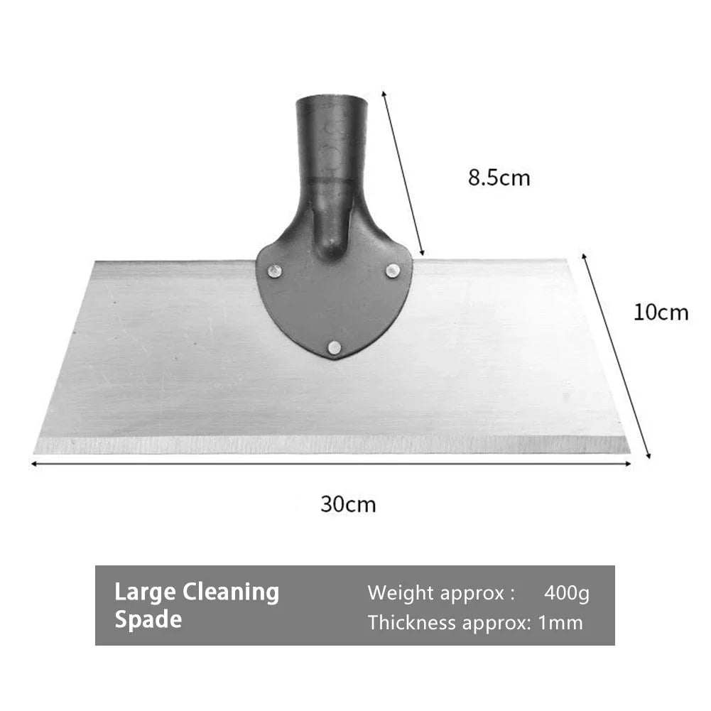 30 cm (11.8 in) Multifunctional Garden Shovel Manganese Steel Weed, Deicing & Planting Scraper