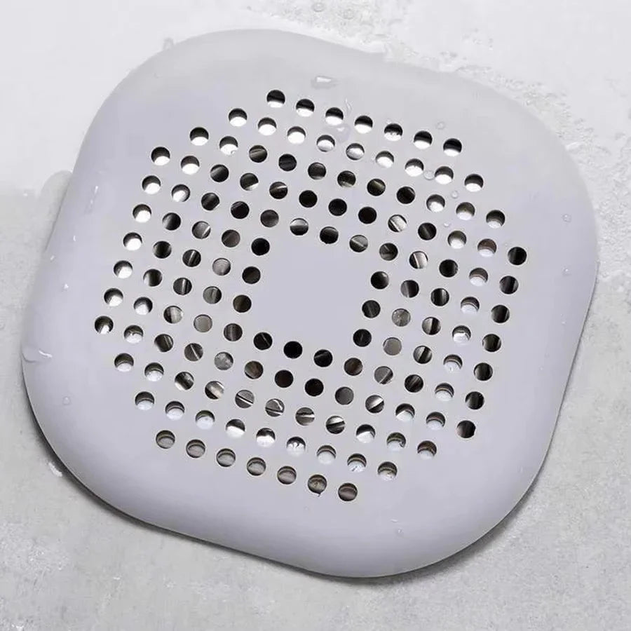 5.5 in (14 cm) Suction Cup Hair Drain Strainer – Anti-Clog Sink & Shower Floor Drain Catcher for Kitchen & Bathroom
